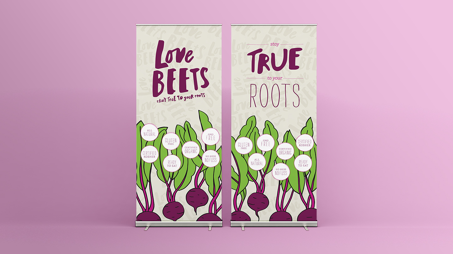 Love Beets Branded Food Marketing Trade Show Banners